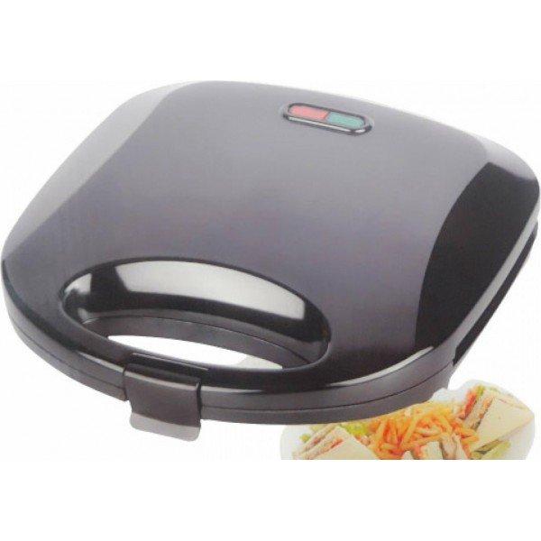 Silver LW-070 Τοστιέρα για 2 Τοστ 750W Μαύρη